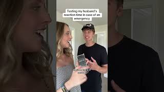 Testing my husbands reaction time [upl. by Inverson]