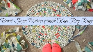 How to make a round Amish knot toothbrush rag rug  tutorial [upl. by Acirederf788]