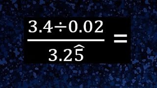 34  002  325 rayita sombrero decimales mixtos división de decimales operaciones con fracciones [upl. by Morey]