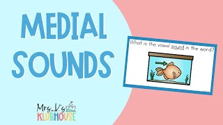 Identify Medial Vowel Sounds in Words  Phonological Awareness for PreK Kindergarten amp 1st Grade [upl. by Nosneb182]