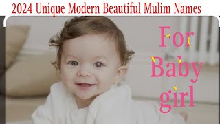 Modern Beautiful MulimIslamic Baby Names For Girls  Trending Names With meaning [upl. by Akiram]