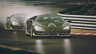 Lamborghini Centenario Trackday at Nordschleife [upl. by Nnylecyoj]