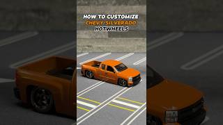 HOW TO CUSTOMIZE CHEVY SILVERADO hotwheels trucks silverado [upl. by Garik]