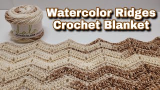 Quick and EASY Crochet Chevron Blanket Tutorial [upl. by Pierro]