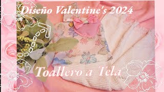 🎀TOALLERO A TELA FACIL DE HACER 🤗 ideadenegocio valentinesday [upl. by Alimrahs]