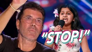 10 YearOld Girl Proves Simon Cowell Wrong After Being STOPPED Mid Performance Britains Got Talent [upl. by Postman]