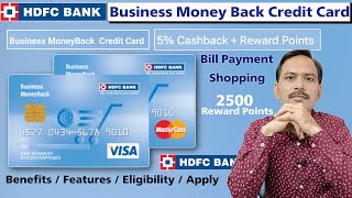 HDFC Business Money Back Credit Card  Best Credit Card for Bill Payment  HDFC Credit Card [upl. by Pelligrini]