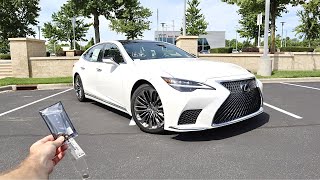 2022 Lexus LS 500 Start Up Test Drive Walkaround POV and Review [upl. by Milly]