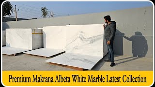 Premium Makrana Albeta White Marble  Makarana White Marble With Price  Makrana Marble Variety [upl. by Arahs]