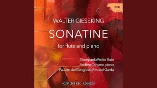 W Gieseking Sonatine for flute and piano I Moderato feat Andrea Carcano [upl. by Nalahs]