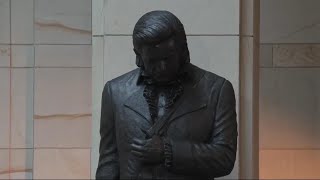 Johnny Cash statue unveiled at the US Capitol [upl. by Pelagias124]