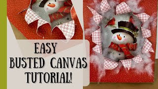 How to Make an EASY Busted Canvas Step by Step Beginner Tutorial [upl. by Kulseth199]