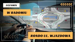 Nowe rondo w Radomiu ul Wjazdowa  kolejna trasa egzaminacyjna WORD Radom [upl. by Ferne]