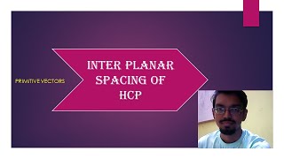 INTERPLANAR SPACING  HCP [upl. by Lledrev]