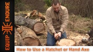 How to Use a Hatchet or Hand Axe Skill Training [upl. by Terces]