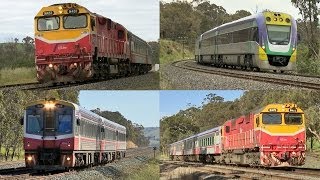 Vline Trains In Country Victoria 31102013  PoathTV Australian Passenger Trains amp Railways Vlogs [upl. by Olegnaed]