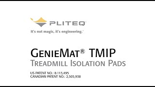 Pliteq GenieMat TMIP  Treadmill Isolation Pads [upl. by Howund]