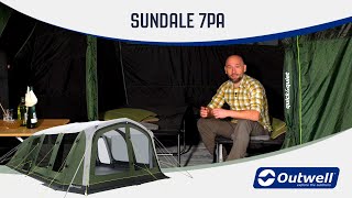 Outwell Sundale 7PA  Inflatable Tent 2021  Innovative Family Camping [upl. by Novahc]