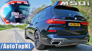 BMW X7 M50i 530HP 44 V8 0250kmh ACCELERATION TOP SPEED amp SOUND by AutoTopNL [upl. by Aniretac]