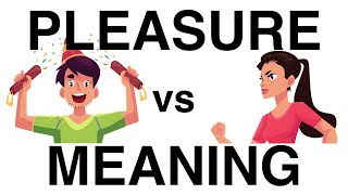 Pleasure vs Meaning What are you living for [upl. by Biddick]