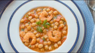 GARBANZOS con LANGOSTINOS un guiso con MUCHO SABOR [upl. by Audette221]