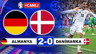 Almanya 20 Danimarka  Euro 2024 Son 16 Turu Maçı Canlı Yayını [upl. by Saberio]