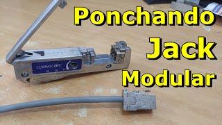 Aprende a Ponchar un Jack Modular Blindado CAT6 [upl. by Tinor]