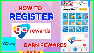 Go Rewards Register w GoTyme  Pay and Book Flights w Go Rewards App [upl. by Nisotawulo]