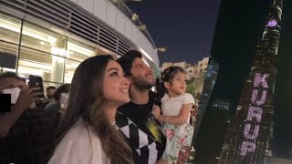 Kurup  First Malayalam Movie Lights up Burj Khalifa  Dubai  Dulquer Salmaan  Votrasi Vlogs [upl. by Eednim]