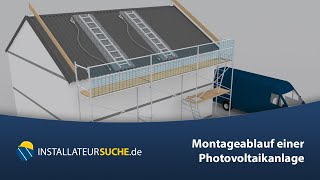 🇩🇪 Montageablauf einer Photovoltaikanlage [upl. by Vladamar]