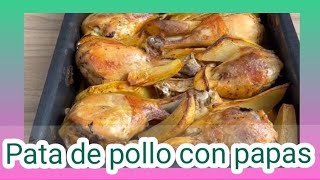 nueva recetas pata de pollo con papas [upl. by Wrand]