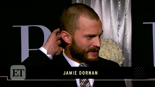 Jamie Dornan Dakota Johnson  Red Carpet ET Interview [upl. by Eulaliah699]