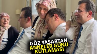 Ekrem İmamoğlu annesinin omuzuna başını koyarak Anneler Gününü kutladı [upl. by Ynaffets]