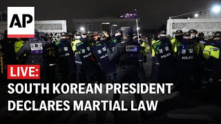 LIVE View from Seoul after South Korean president declared martial law [upl. by Llerot]