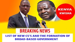 BREAKING NEWS PRESIDENT RUTO PLAN TO INCLUDE RAILA ODINGA IN HIS BROAD BASED TYPE OF GOVERNMENT [upl. by Iverson]