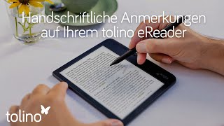 tolino entdecken  Handschriftliche Anmerkungen und Markierungen im eBook [upl. by Esenwahs]