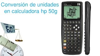 convertir unidades en calculadora Hp 50g [upl. by Harmaning]