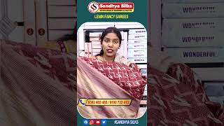 Linen Fancy Sarees sandhyasilks [upl. by Orestes]