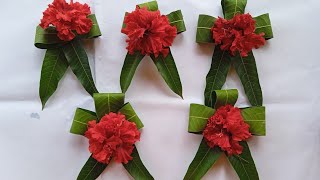 mango leaf decoration ideasleaf thoranamytvideos [upl. by Wanfried]