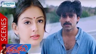 Pawan Kalyan Feels Preeti Jhangiani Love  Thammudu Telugu Movie Scenes  Shemaroo Telugu [upl. by Armil]