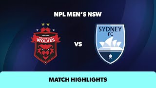 NPL Mens NSW Round 11 Highlights – Wollongong Wolves v Sydney FC [upl. by Chadabe727]