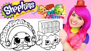 Coloring Shopkins Sweets  Markers amp Pencils [upl. by Aivlys]