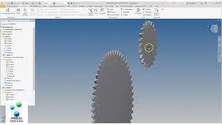 Inventor 2022  Zahnrad  Generator [upl. by Sorilda]