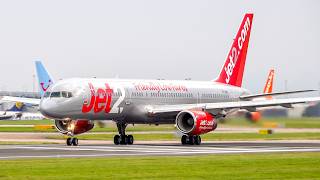 CLOSE UP TAKEOFFS at Manchester Airport  Plane Spotting at Manchester Airport [upl. by Dirrej]