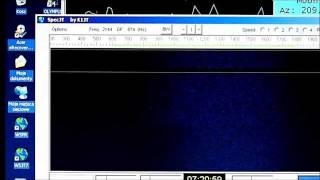 EME QSO with TK5JJ JT65B mode [upl. by Mandych499]