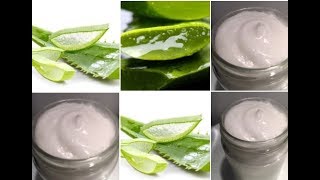 Aloe Vera Cream For Face Skin amp Hair  With Two Ingredients [upl. by Barcot]