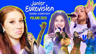 I REACTED TO JUNIOR EUROVISION 2020 AND THIS IS WHAT HAPPENED [upl. by Sadnak935]