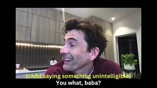 David Tennant and Michael Sheen saying baba cutely [upl. by Yup497]