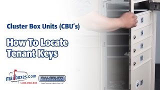 Mailboxescom  How to Locate Tenant Keys for Cluster Box Unit Mailboxes [upl. by Neyrb]