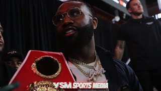 Jaron Ennis Doubles Down on Gervonta Davis Knocking Out Frank Martin [upl. by Ruy]